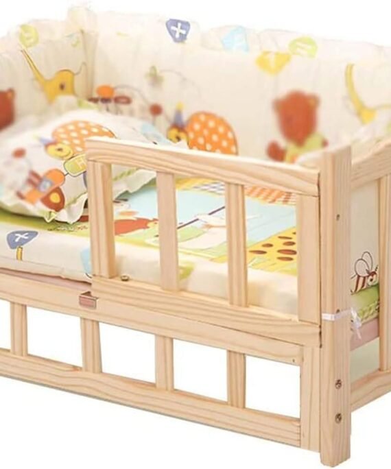 Pet Bed Wooden Dog Bed Elevated Cooling Pet Bed with Rails and Cushion Pet Shelter Dog House Elevated Kennel Sofa for Large Small Medium Dogs Dog Bed